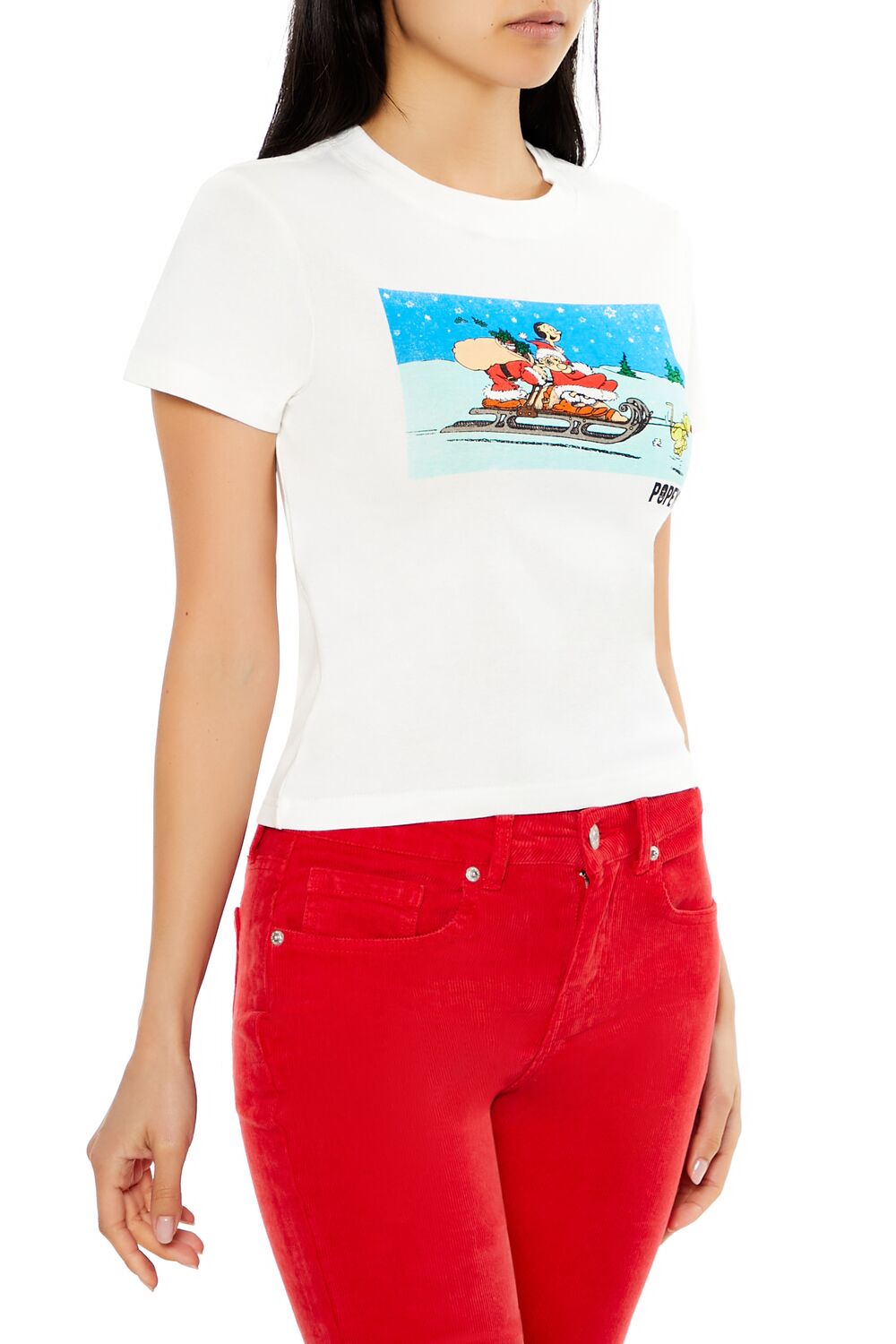 Popeye Christmas Graphic Baby Tee | Forever 21 Womens