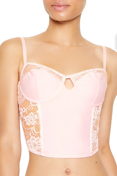 Sheer Lace Underwire Corset Bra | Forever 21 Womens
