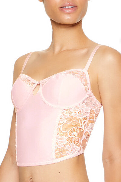 Sheer Lace Underwire Corset Bra | Forever 21 Womens