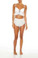 Ruffle Lace-Up Lingerie Corset Cami | Forever 21 Womens