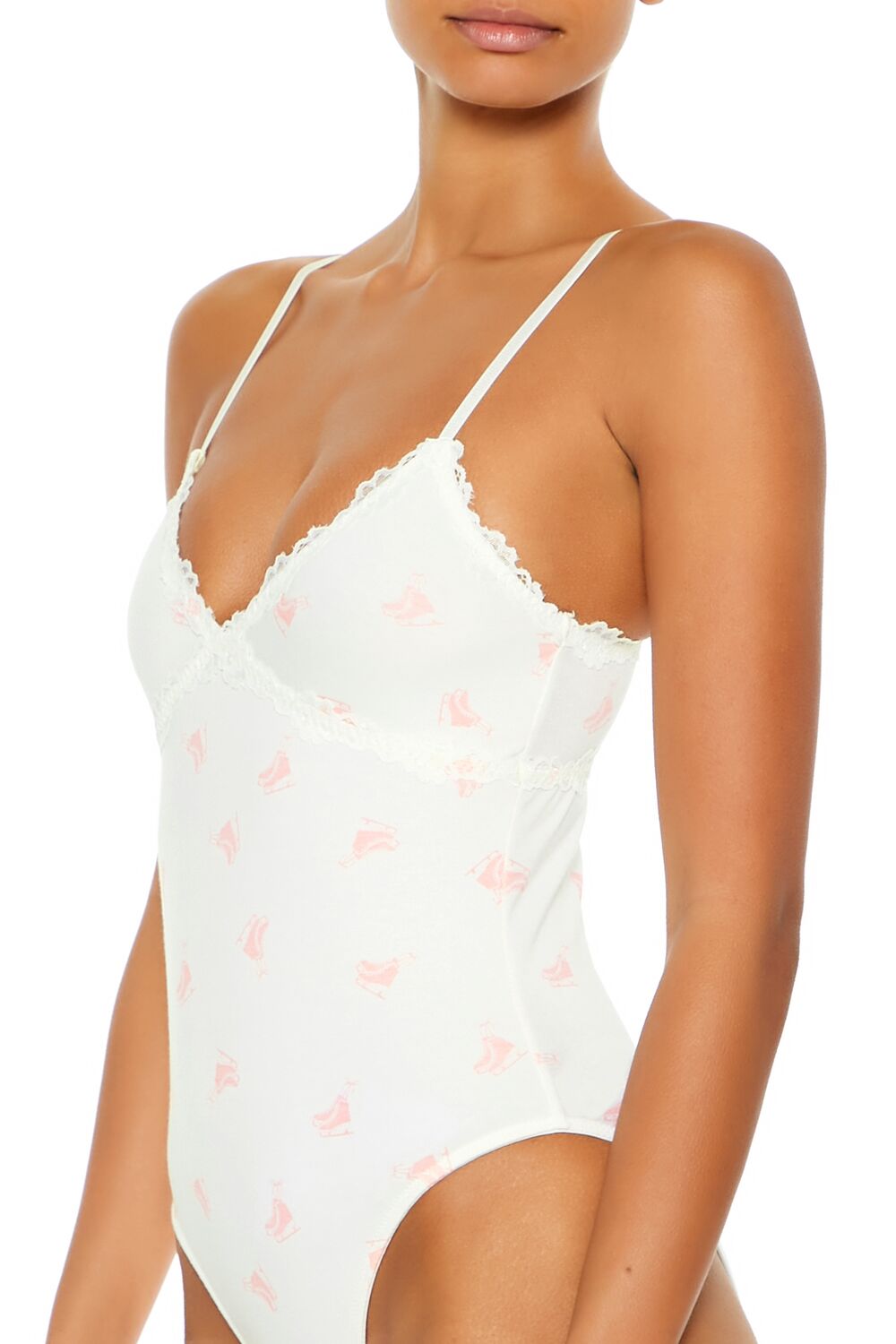 Ice Skate Print Lingerie Bodysuit | Forever 21 Womens