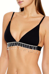 Seamless Rhinestone Fringe Bralette | Forever 21 Womens