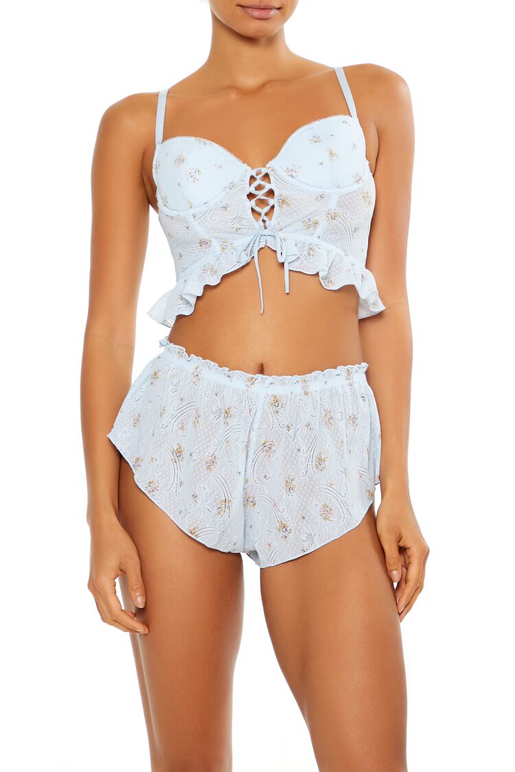 Floral Flounce Lingerie Corset Cami | Forever 21 Womens