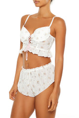 Floral Lace-Up Lingerie Corset Cami | Forever 21 Womens
