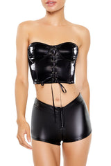 Faux Leather Lingerie Tube Top | Forever 21 Womens