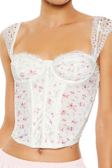 Floral Lingerie Corset Crop Top | Forever 21 Womens