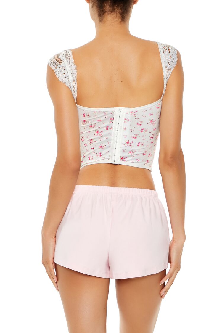Floral Lingerie Corset Crop Top | Forever 21 Womens