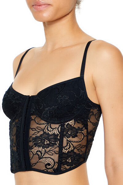 Sheer Lace Underwire Corset Bra | Forever 21 Womens