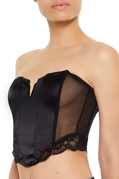 Lingerie Corset Tube Crop Top | Forever 21 Womens