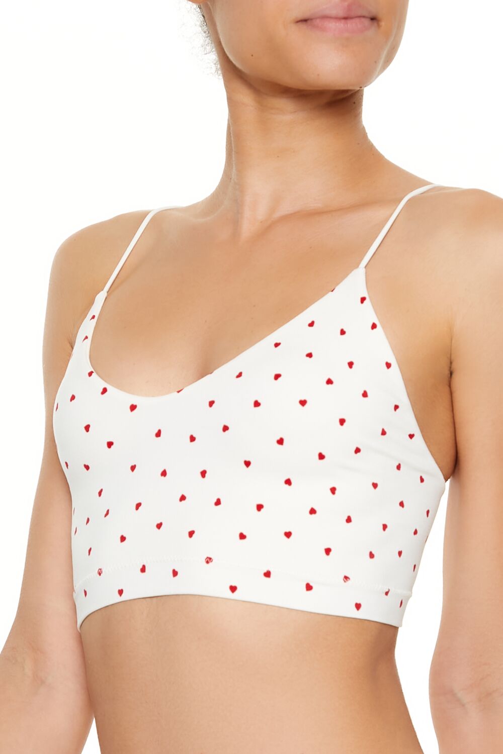 Seamless Heart Print Bralette | Forever 21 Womens