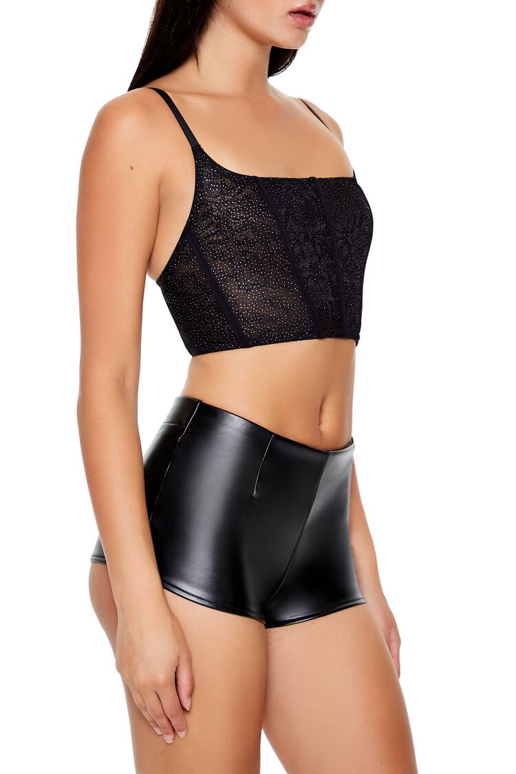 Rhinestone Lingerie Corset Top | Forever 21 Womens