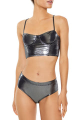 Metallic Lingerie Bustier | Forever 21 Womens