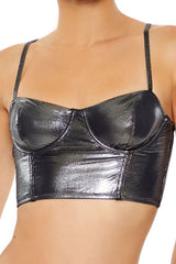 Metallic Lingerie Bustier | Forever 21 Womens