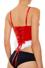 Velvet Santa Lingerie Corset Cami | Forever 21 Womens