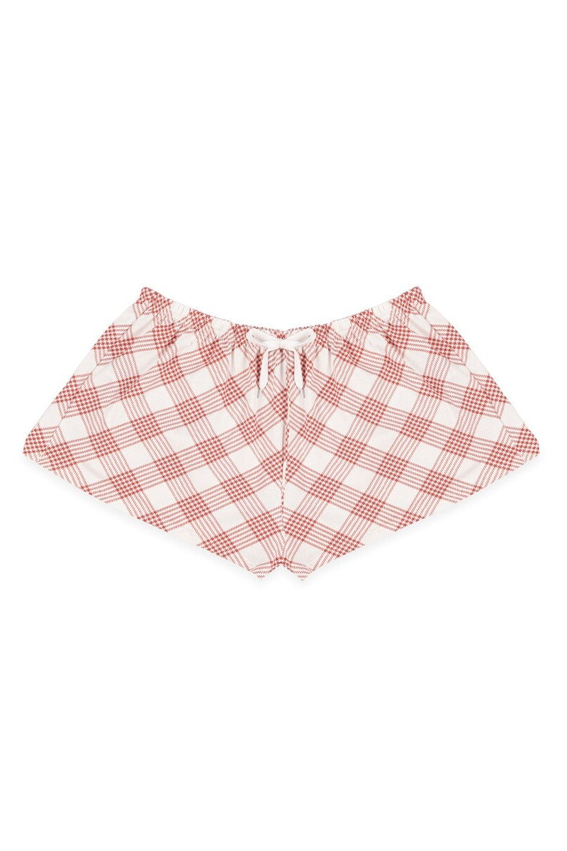 Cat Graphic Tee & Plaid Shorts Pajama Set | Forever 21 Womens