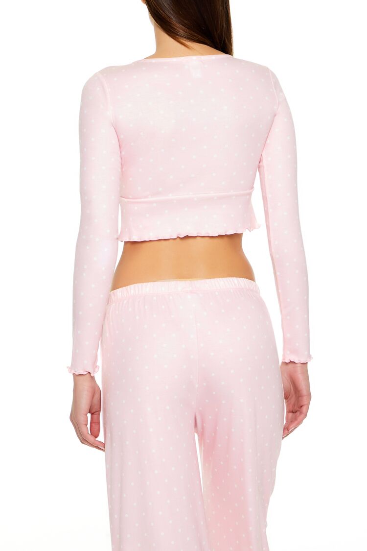 Polka Dot Bow Pajama Crop Top | Forever 21 Womens