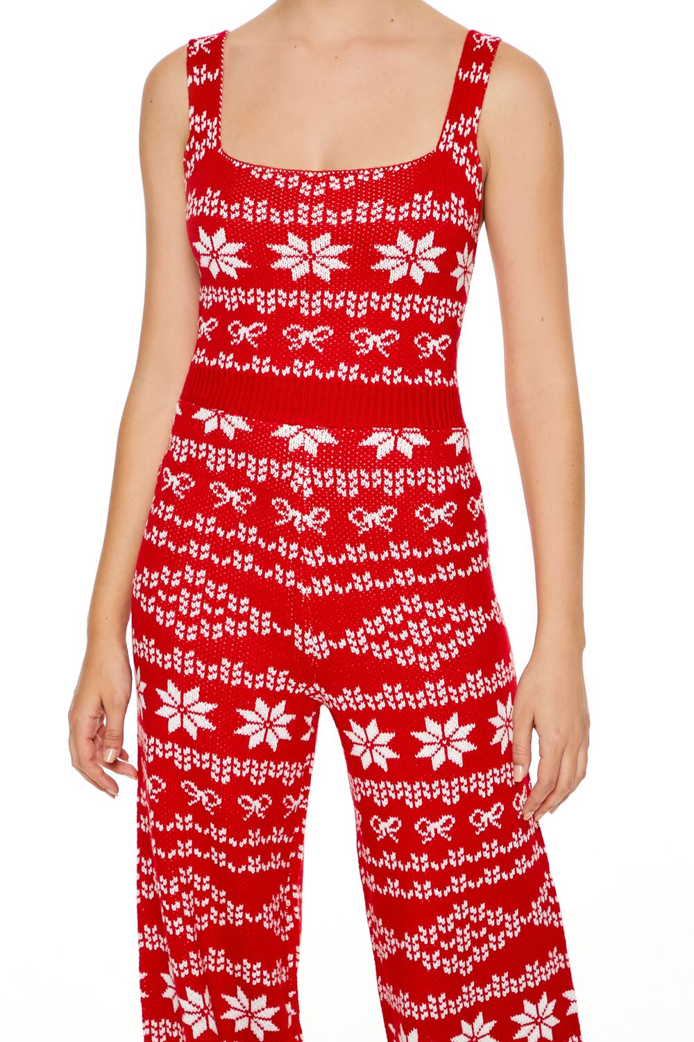 Fair Isle Sweater-Knit Jumpsuit | Forever 21 Womens
