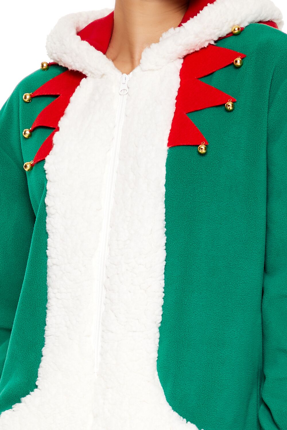 Hooded Elf Pajama Jumpsuit | Forever 21 Womens