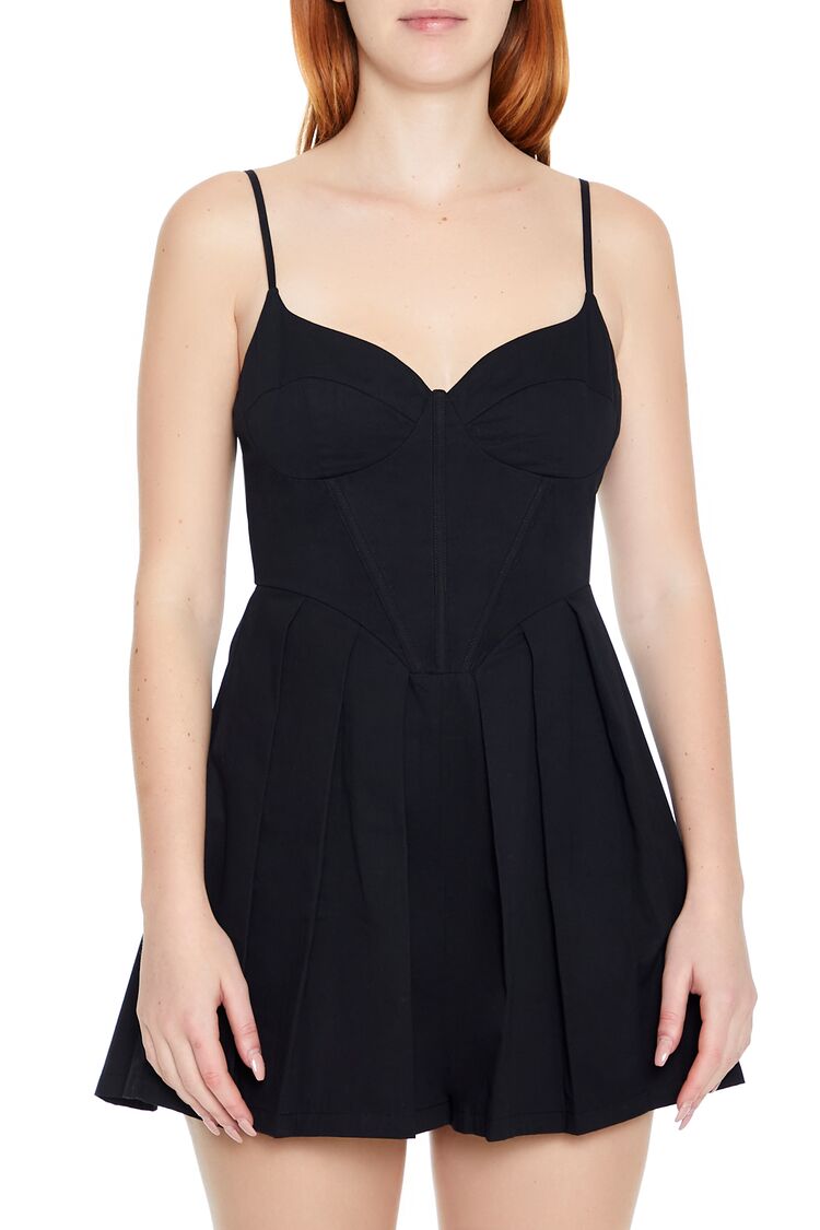 Pleated Bustier Cami Romper | Forever 21 Womens