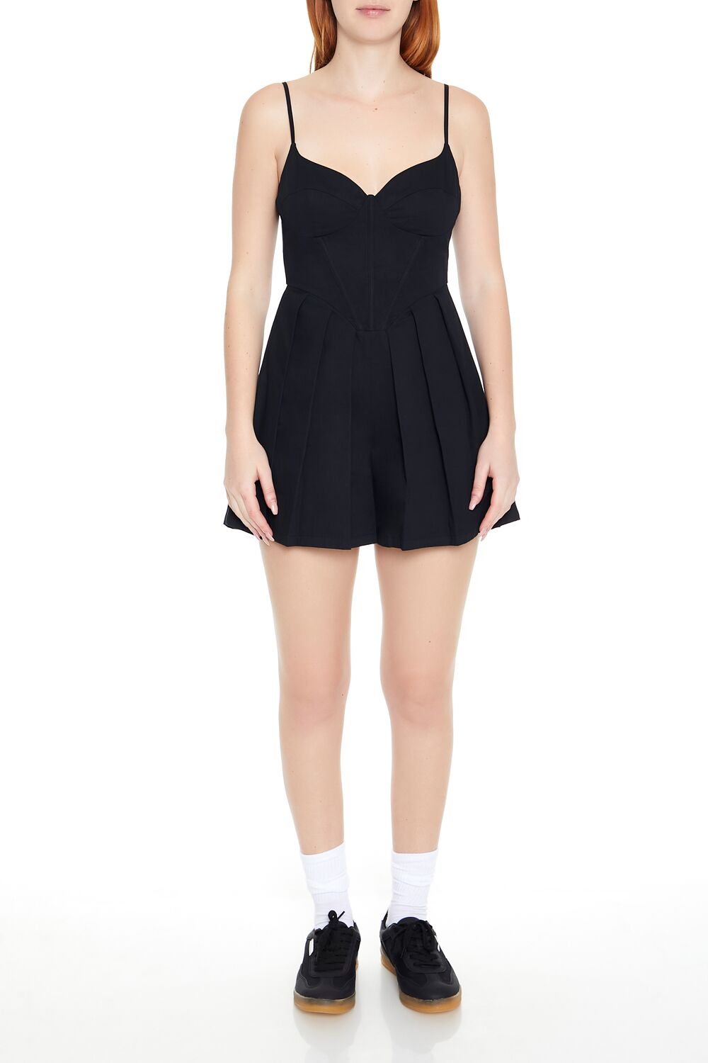 Pleated Bustier Cami Romper | Forever 21 Womens