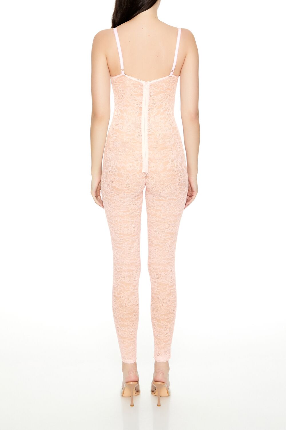 Fitted Sheer Lace Cami Jumpsuit | Forever 21 Womens