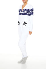 Hooded Polar Bear Jumpsuit | Forever 21 Womens