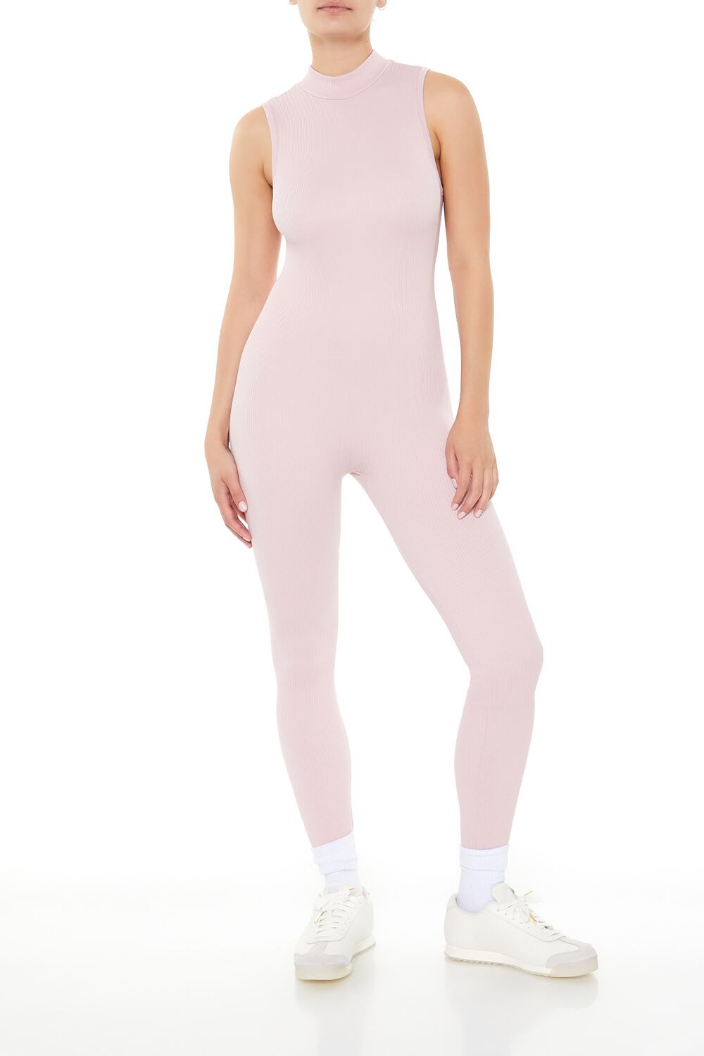 Sleeveless Mock Neck Jumpsuit | Forever 21 Womens