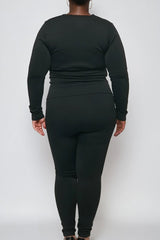 Plus Size Seamless Long-Sleeve Top & Leggings Set | Forever 21 Womens