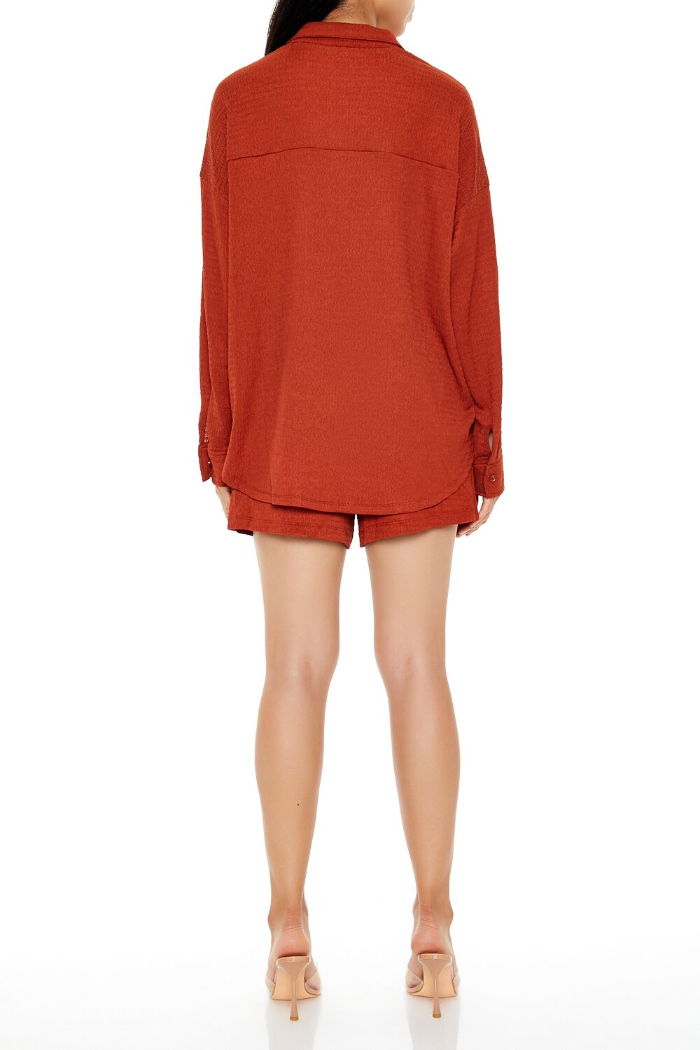 Textured Shirt & Shorts Set | Forever 21 Womens