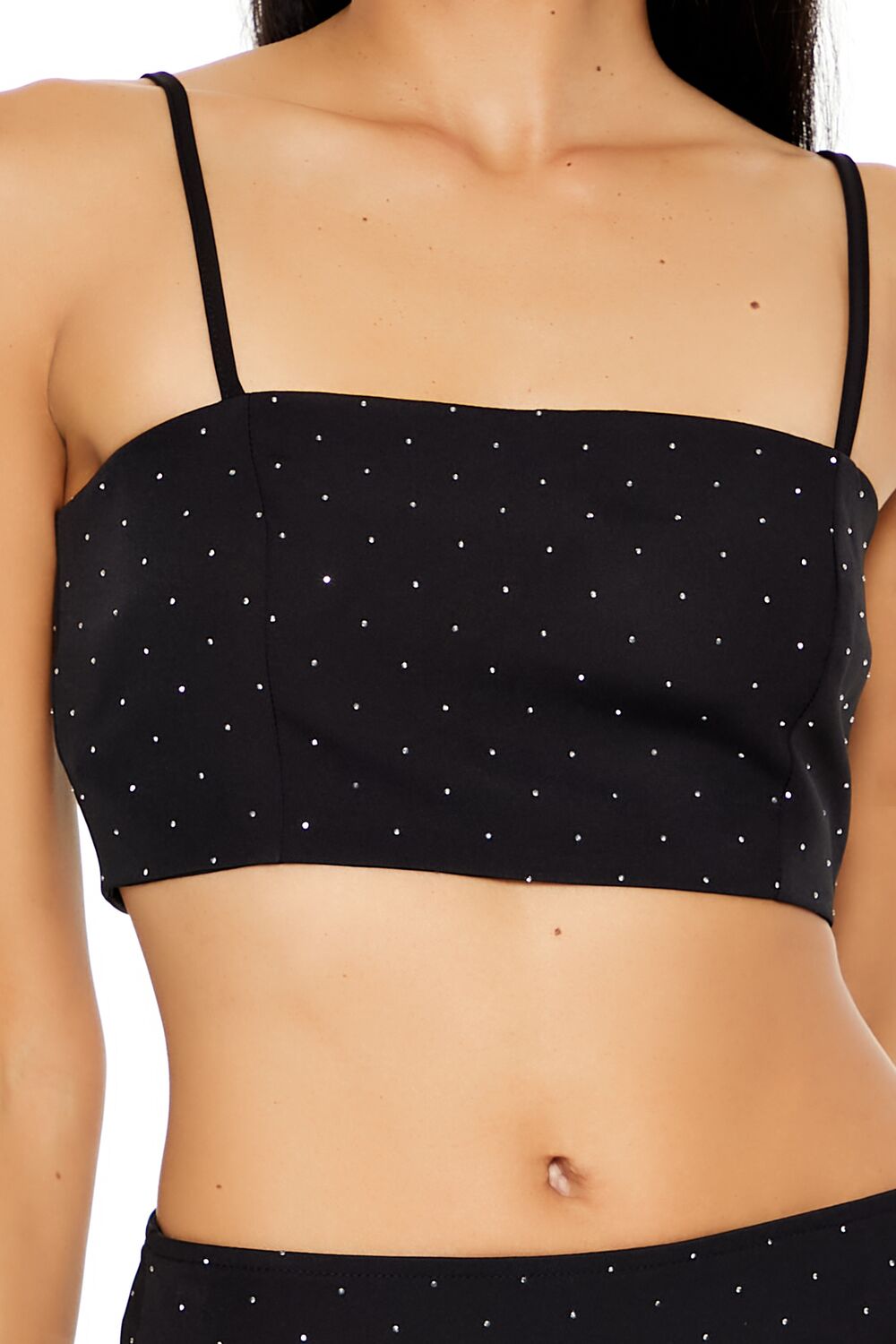 Rhinestone Cropped Cami & Mini Skirt Set | Forever 21 Womens