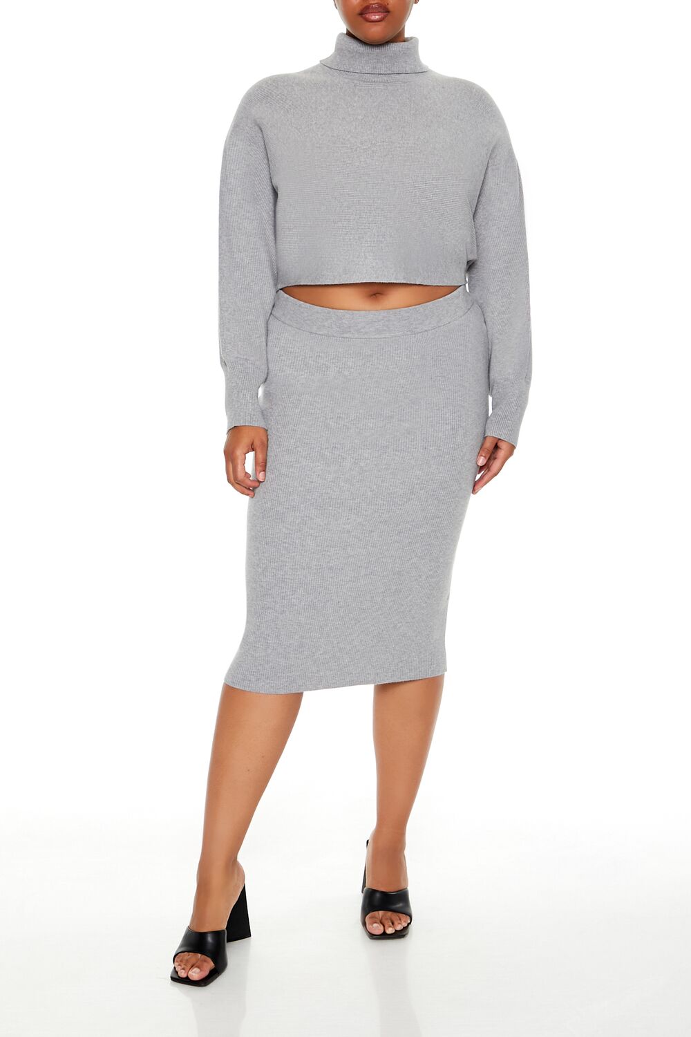 Plus Size Sweater-Knit Top & Skirt Set | Forever 21 Womens