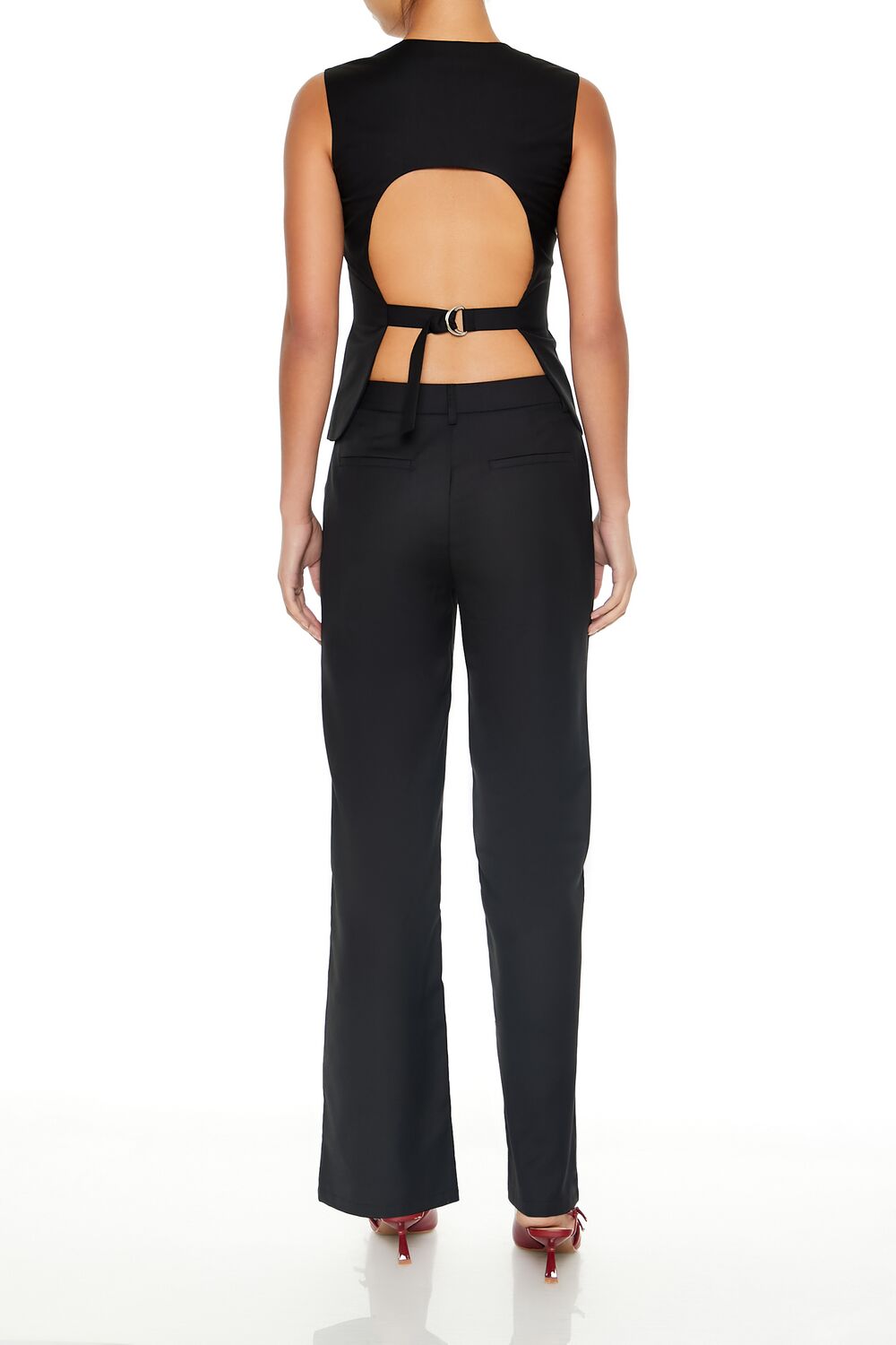 Twill Cutout Vest & Pants Set | Forever 21 Womens
