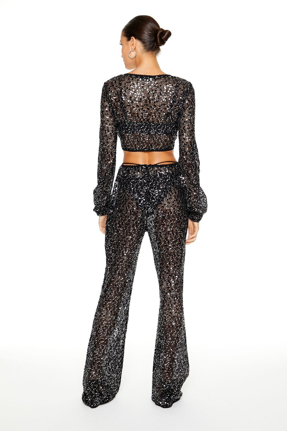 Sequin Crop Top & Pants Set | Forever 21 Womens