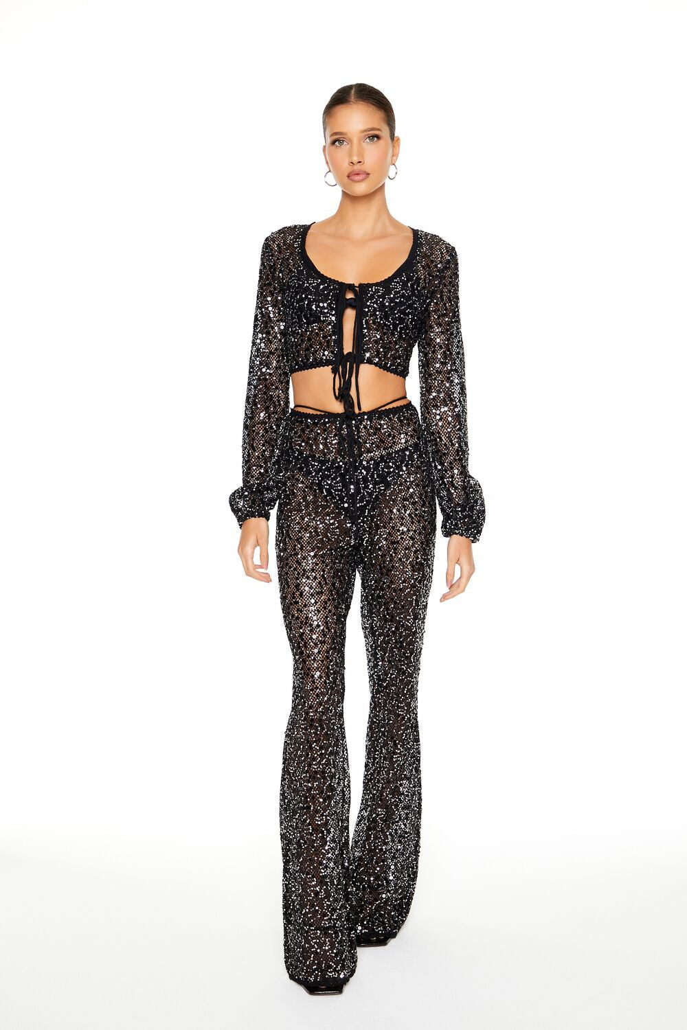 Sequin Crop Top & Pants Set | Forever 21 Womens