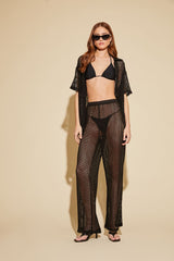 Sheer Crochet Shirt & Pants Set | Forever 21 Womens