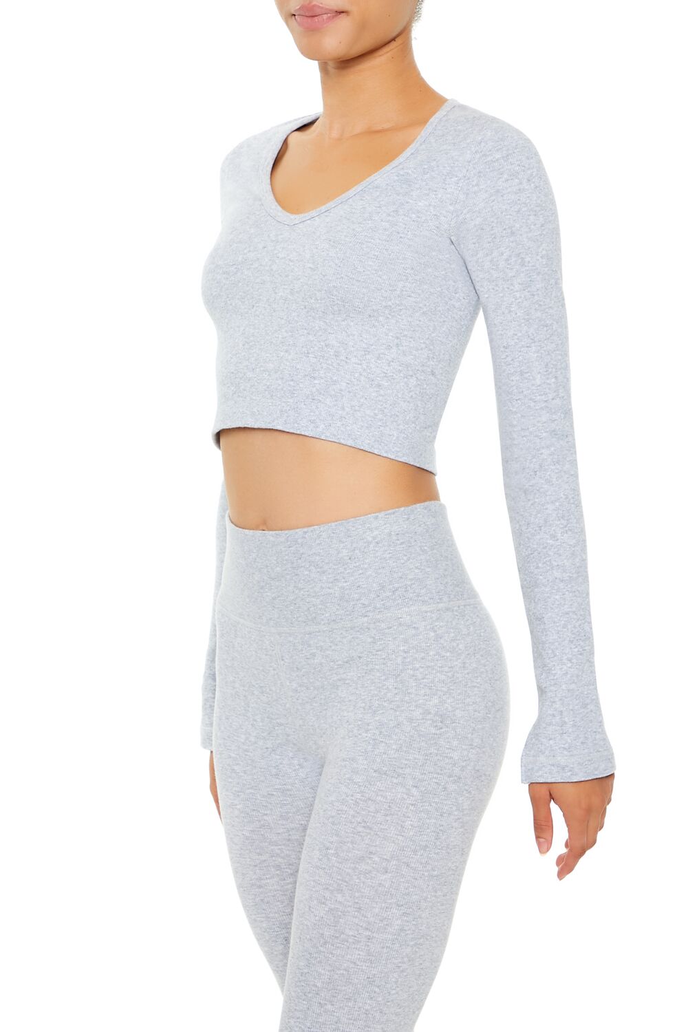 Active Seamless V-Neck Crop Top | Forever 21 Womens