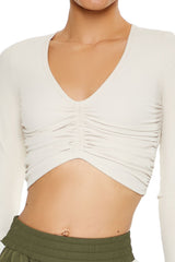 Active Ruched Crop Top | Forever 21 Womens