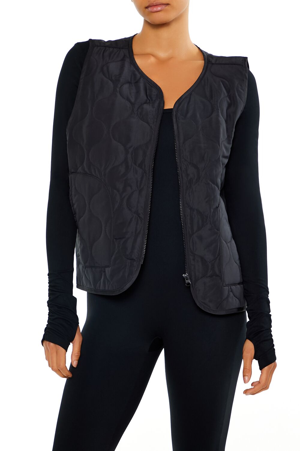 Active Quilted Zip-Up Vest | Forever 21 Womens