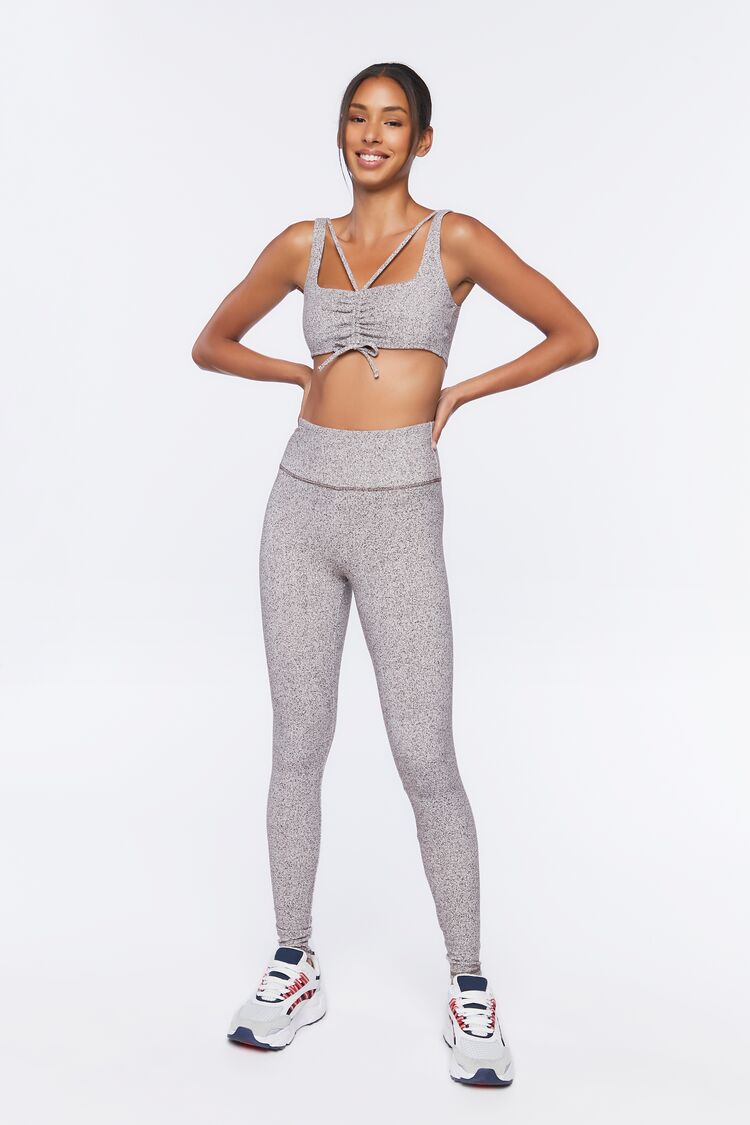 Ruched Drawstring Sports Bra | Forever 21 Womens