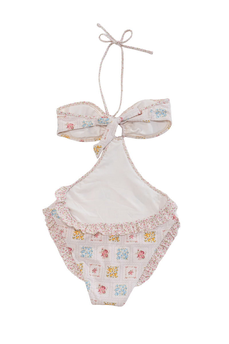 Floral Halter One-Piece Swimsuit | Forever 21 Womens