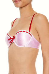 Satin Laced Hearts Underwire Bikini Top | Forever 21 Womens