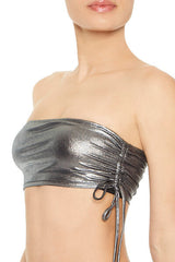 Metallic Bandeau Bikini Top | Forever 21 Womens