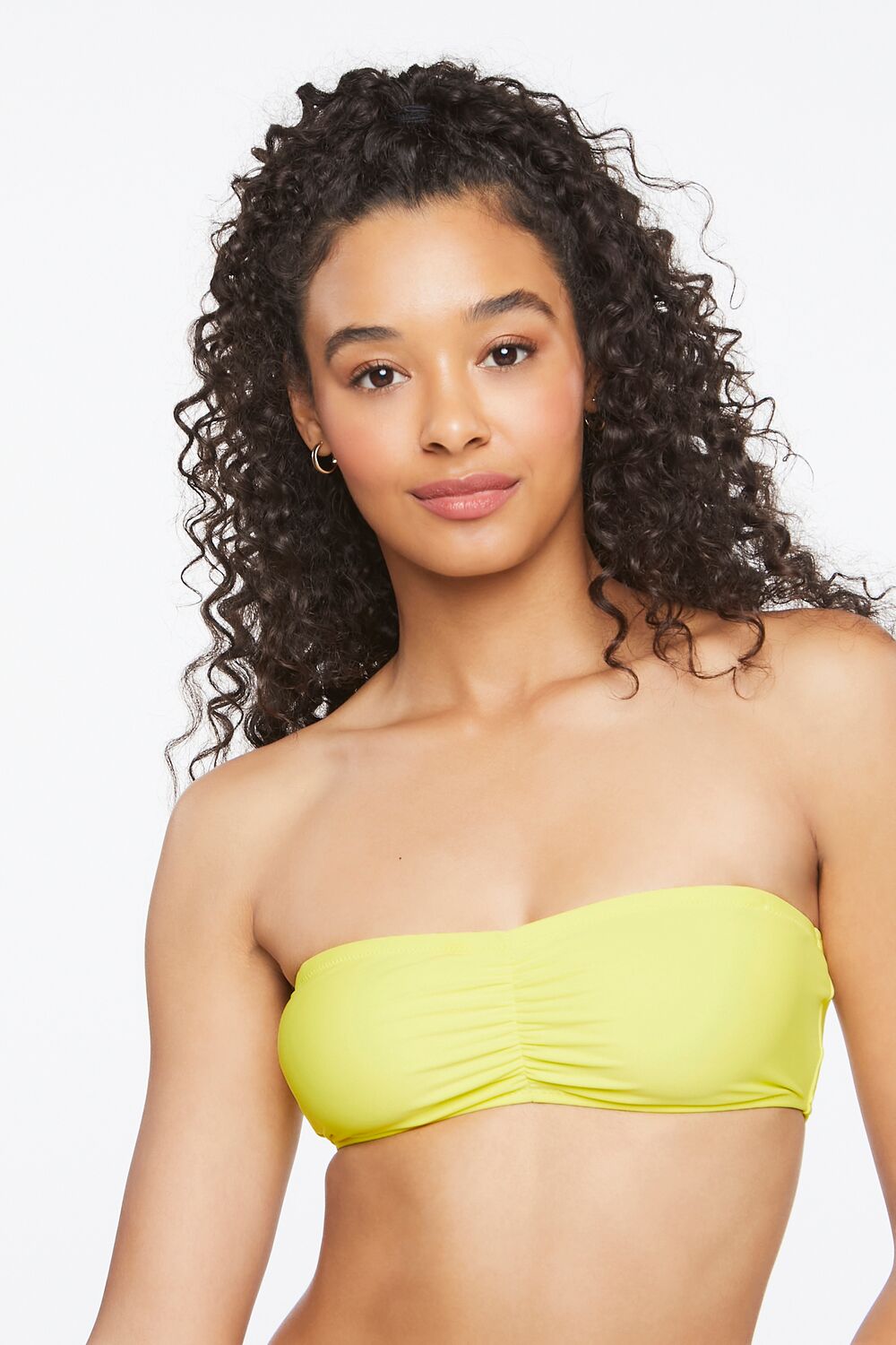 Ruched Bandeau Bikini Top | Forever 21 Womens