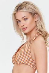 Plaid Underwire Bikini Top | Forever 21 Womens