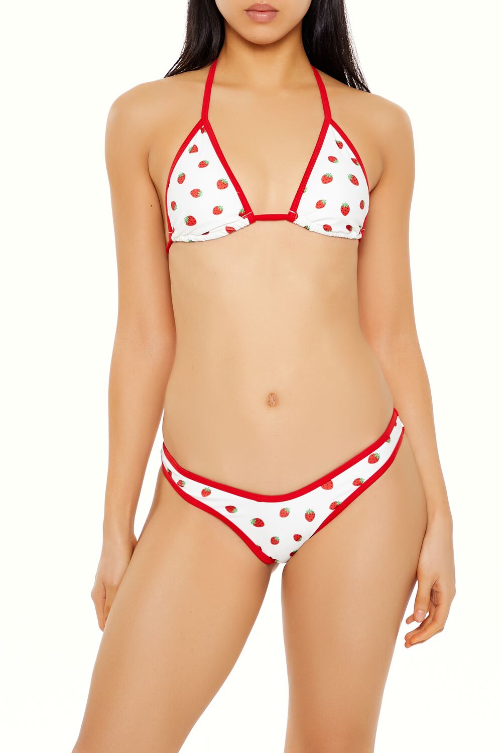Strawberry High-Leg Bikini Bottoms | Forever 21 Womens