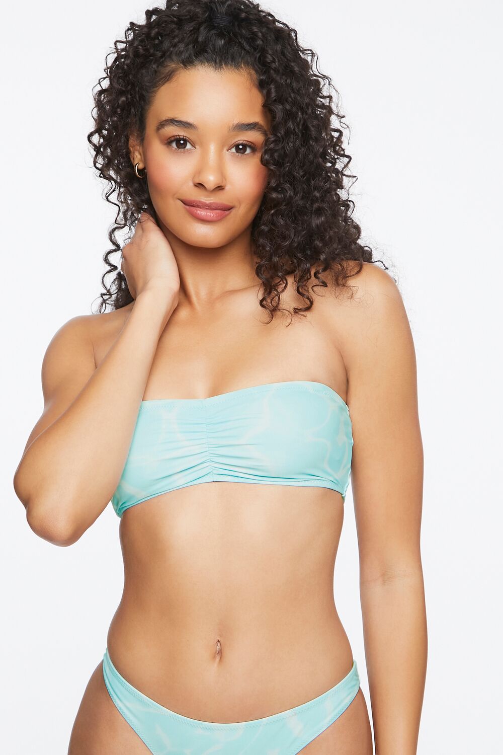 Water Print Bandeau Bikini Top | Forever 21 Womens