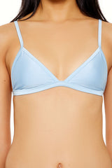 Shiny Binded-Triangle Bikini Top | Forever 21 Womens