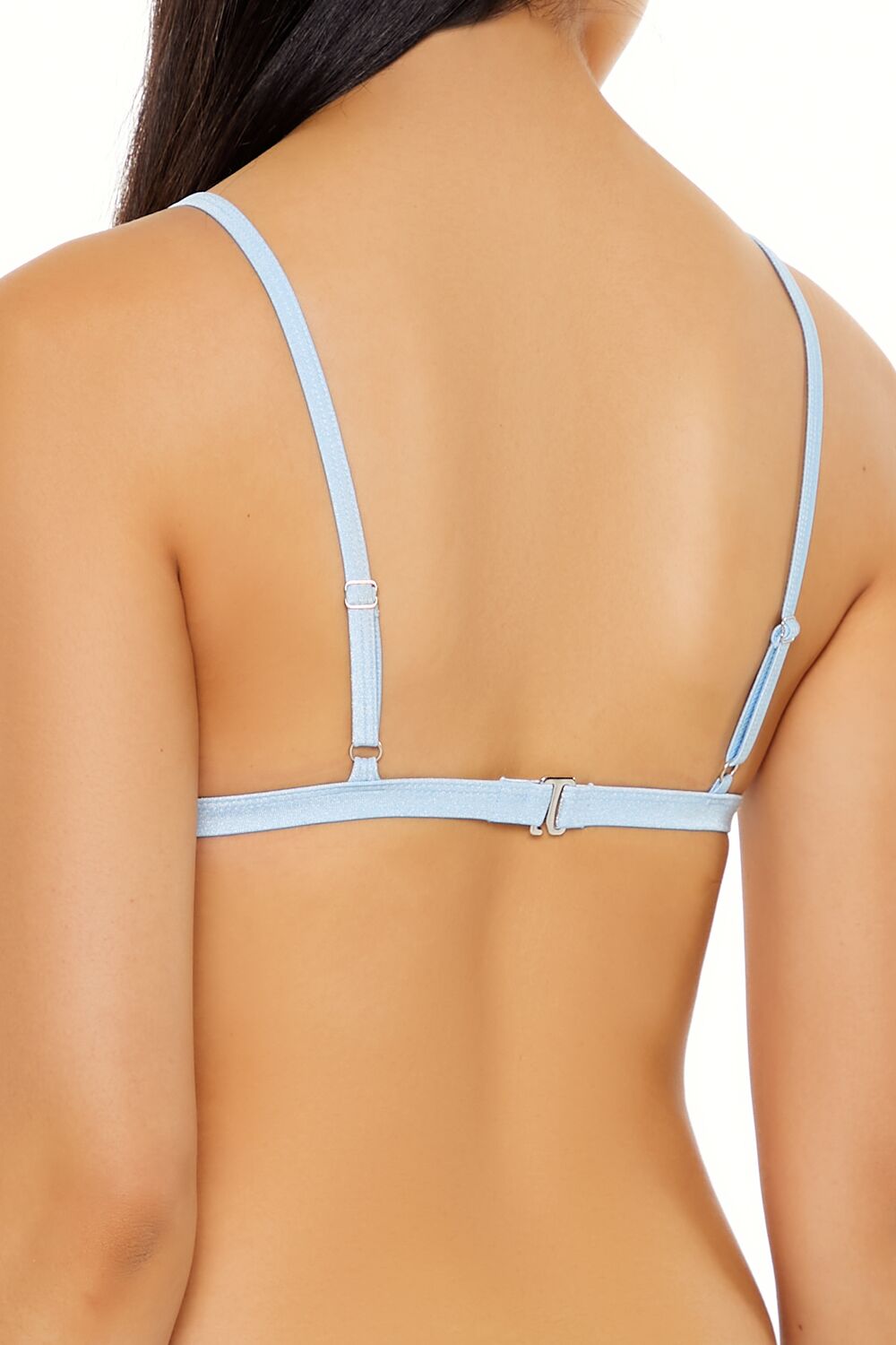 Shiny Binded-Triangle Bikini Top | Forever 21 Womens