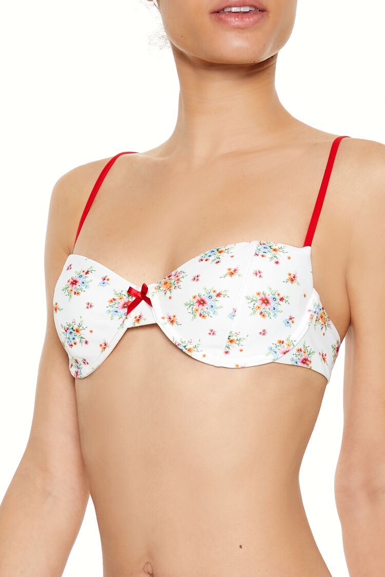 Romantic Floral Underwire Bikini Top | Forever 21 Womens