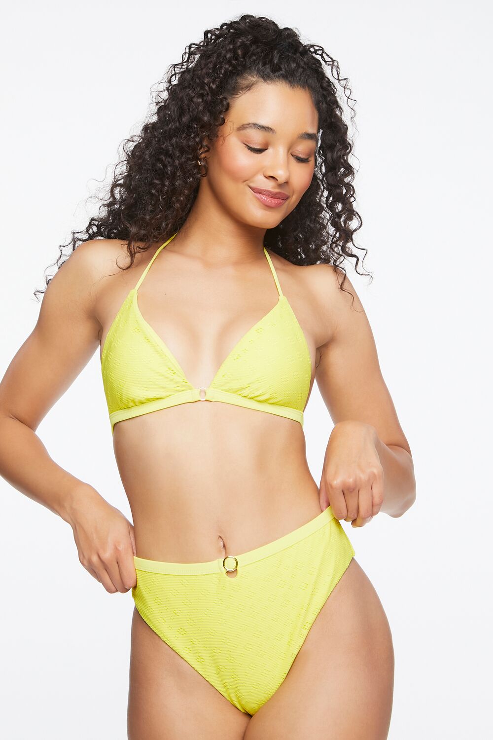 Eyelet High-Rise Bikini Bottoms | Forever 21 Womens
